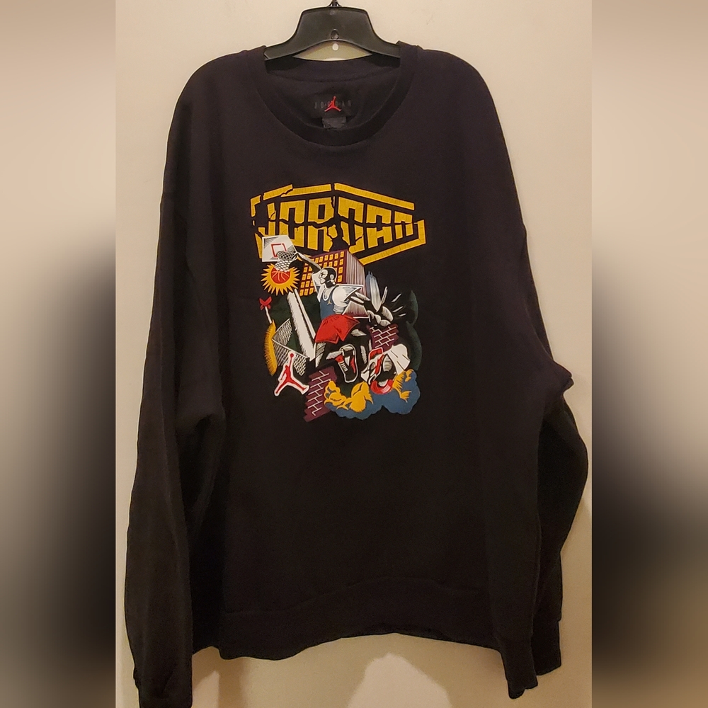 Nike Air Jordan Sweatshirt DNA Men Size 3XL Big And Tall Black New